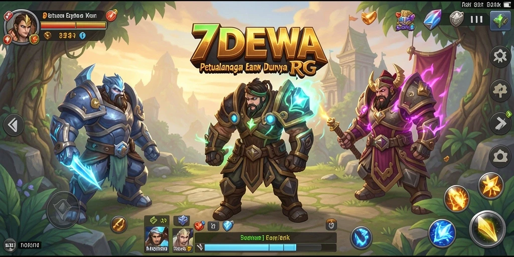 Tampilkan gameplay mengesankan di dunia RPG 7DEWA.
