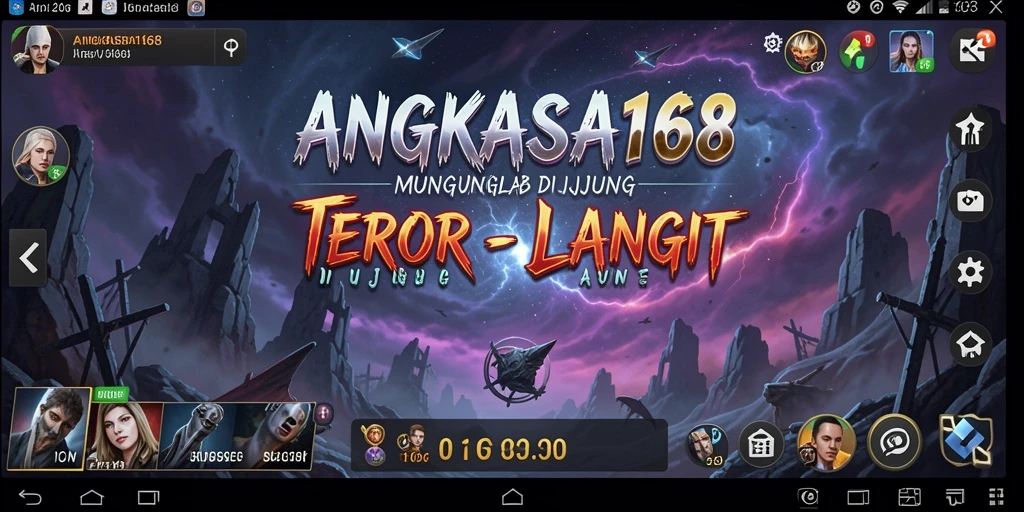 Tangkapan layar gameplay ANGKASA168 dengan suasana yang menyeramkan.