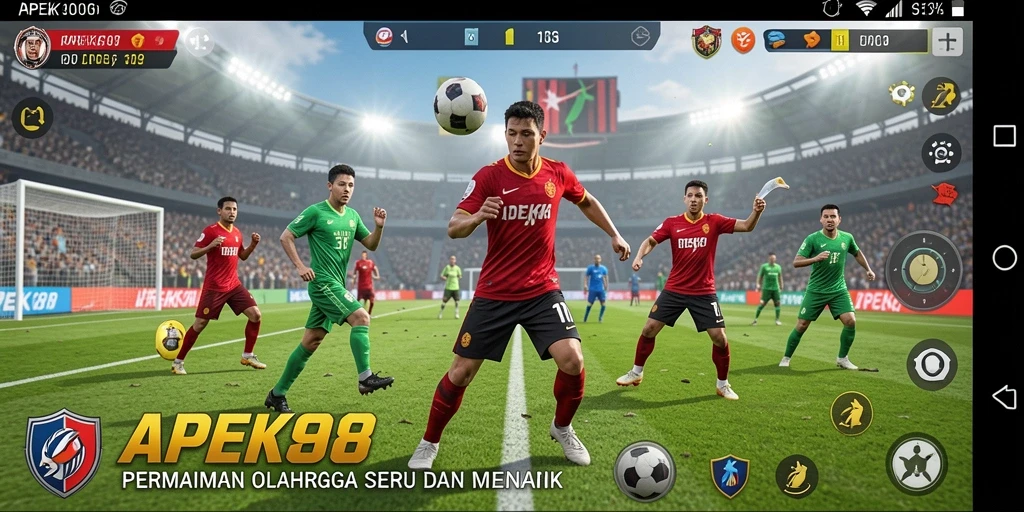 Tangkapan layar APEK88 menampilkan aksi seru dalam permainan olahraga.