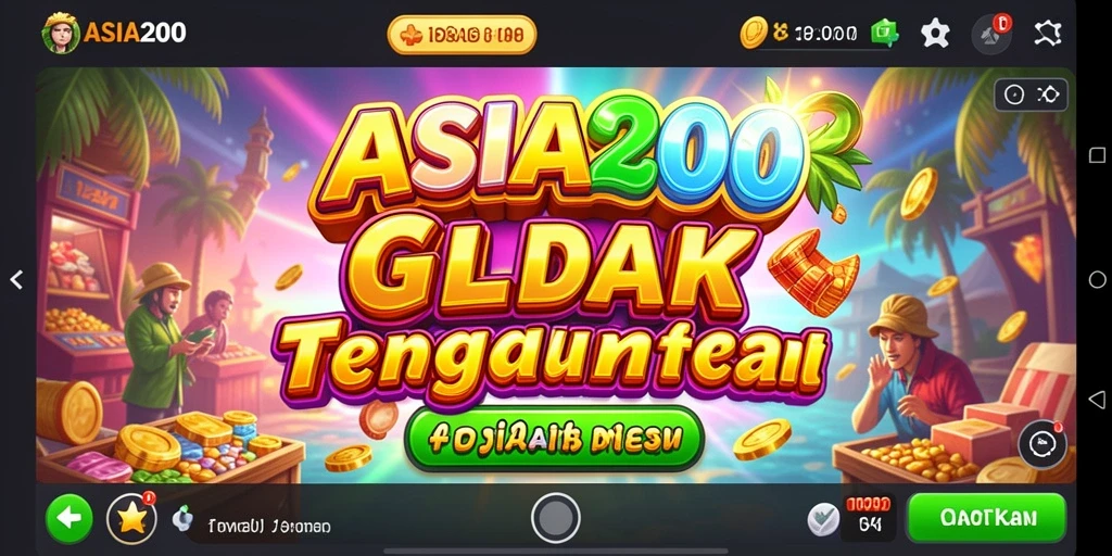 Tampilan gameplay ASIA200 yang seru dengan efek visual yang menawan.