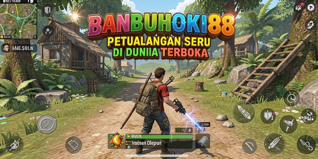 Screenshot menarik dari gameplay BANBUHOKI88 di dunia terbuka.