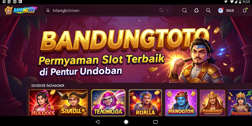 Tampilan penuh aksi gameplay Slot di BANDUNGTOTO.