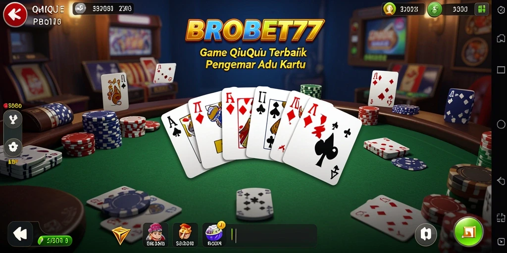 Tampilan gameplay QiuQiu yang menegangkan dan seru.