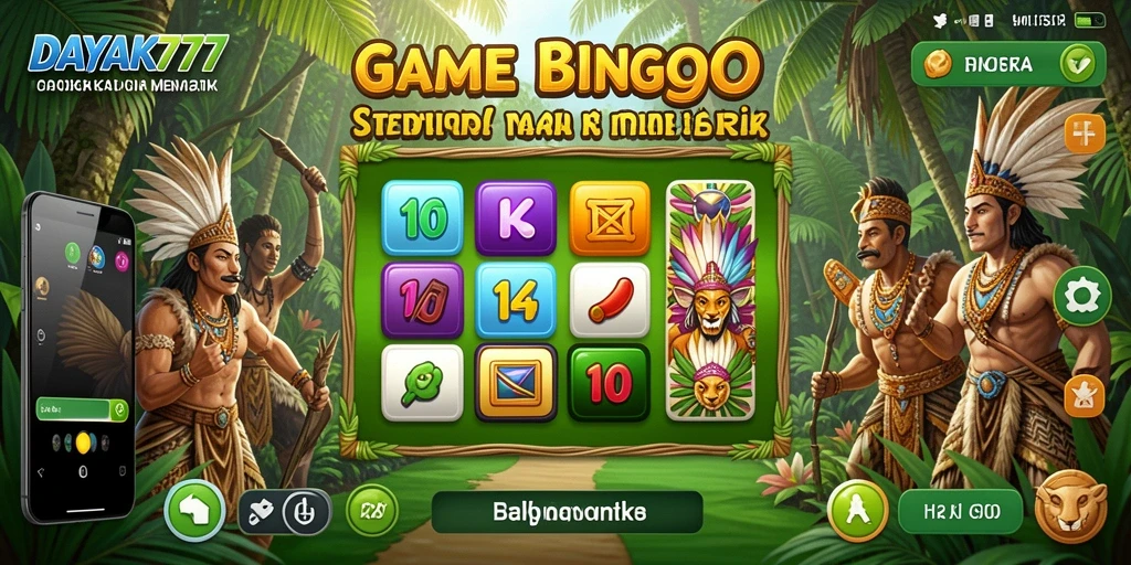 Tampilan menarik saat bermain Bingo yang seru di DAYAK777.