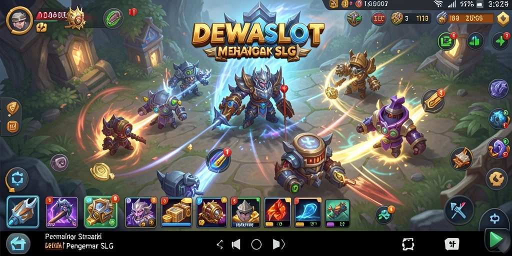 Tampilan gameplay menarik dari DEWASLOT dengan mekanisme SLG.
