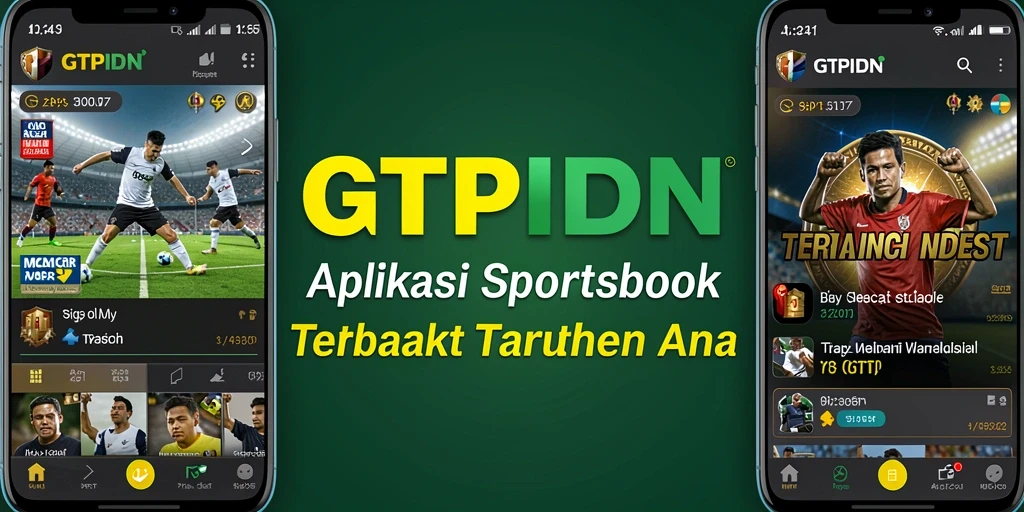 Tampilan aplikasi GTPIDN dengan fitur taruhan olahraga.