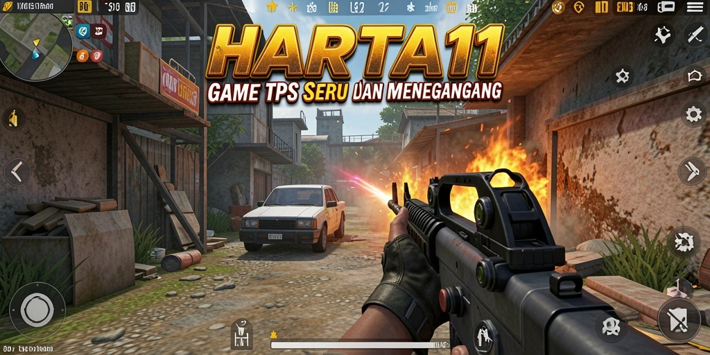 Tampilan gameplay seru dari HARTA11 dengan aksi menegangkan.