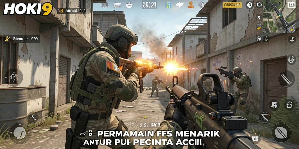 Tangkapan layar menampilkan aksi intens di permainan HOKI9.