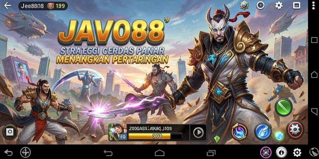 Tampilan gameplay menegangkan dari JAVO88 yang penuh strategi.