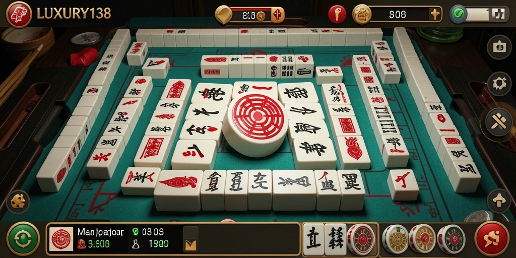 Tampilan gameplay Mahjong LUXURY138 yang menarik dan menantang.