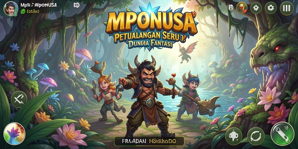 Gameplay seru di dunia petualangan fantastis MPONUSA.