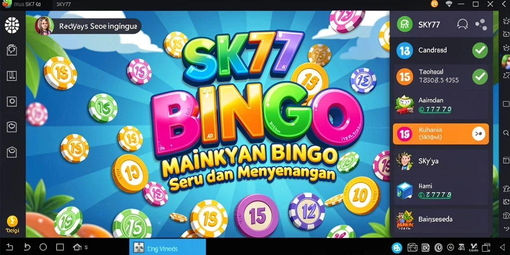 Tampilan gameplay Bingo yang seru dan menarik di SKY77.