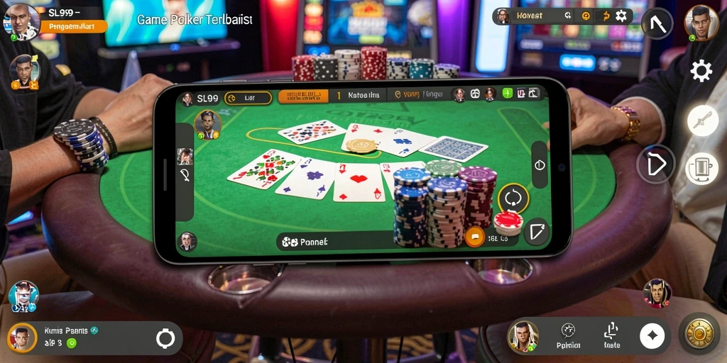 Tampilan gameplay seru di SL999 saat bermain poker.