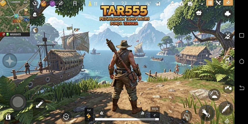 Tampilan gameplay TAR555 yang menakjubkan di dunia terbuka.
