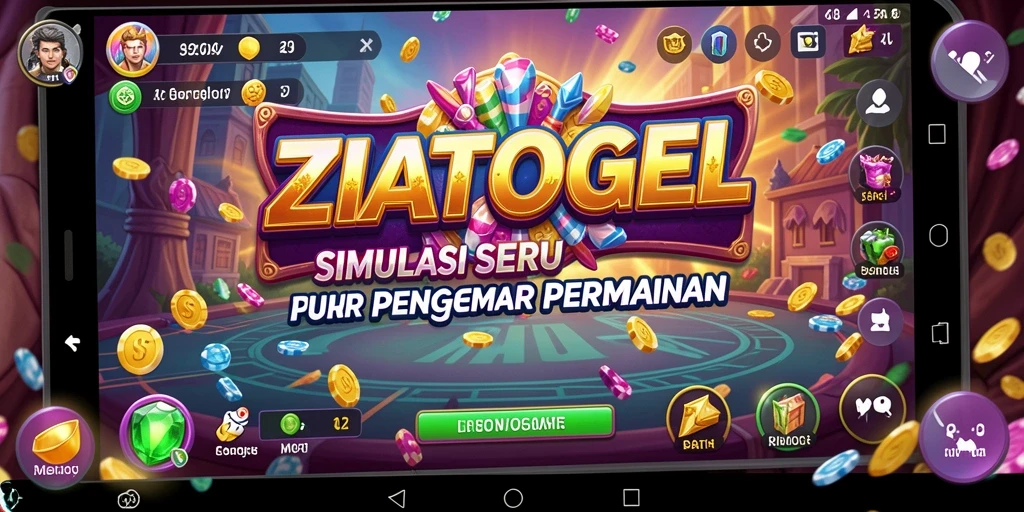 Tampilan gameplay ZIATOGEL dengan grafik memukau dan interaksi seru.